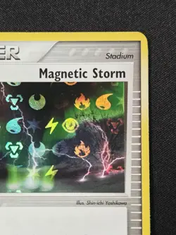 Magnetic Storm 91/101 Reverse Holo EX Hidden Legends Pokemon Card 2004 NM - Image 4