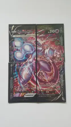 Pokemon TCG Mewtwo V Union 4 Card SWSH Sequential Promo Set 159-162 NM - Image 1