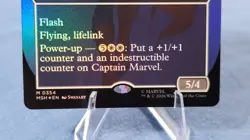 Captain Marvel, Earth's Protector (Borderless FOIL) 354 Marvel Super Heroes M/NM - Image 4