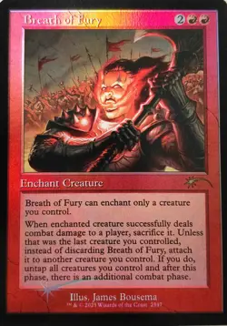 MTG - Breath of Fury - Retro Foil - Secret Lair - Magic the Gathering - Image 1