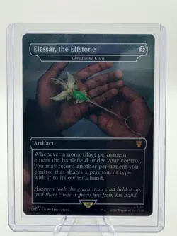 Near Mint Foil Elessar, the Elfstone - Cloudstone Curio (Surge Foil) LTC 379 - Image 1