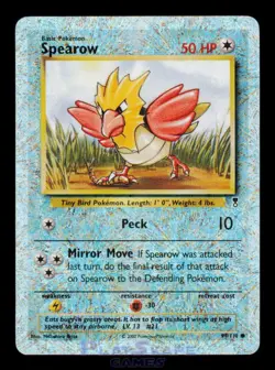 Pokemon Card Spearow 94/110 Legendary Collection Reverse Holo Foil WOTC LP 2002 - Image 1
