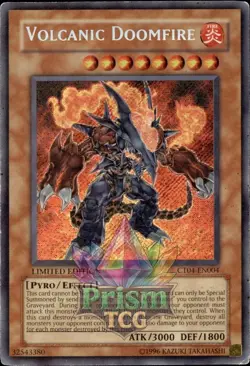 Volcanic Doomfire Secret Rare MP CT04-EN004 Yu-Gi-Oh - Image 1