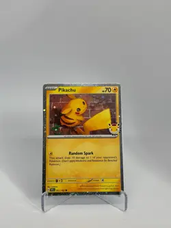 Pokemon TCG Pikachu Cosmo Holo Promo 051/162 Pokemon Day 2026 Promo NM - Image 1