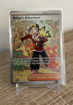 Pokemon TCG Ethan's Adventure 236/182 SIR Destined Rivals Near Mint - Image 1