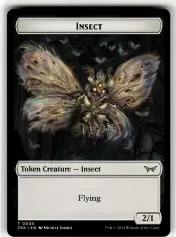 INSECT (0005) TOKEN Duskmourn House of Horror #5 DSK(NM+)(MTG) - Image 1