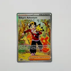 Pokemon Ethan's Adventure 236/182 Special Illustration Rare SIR Destined Rivals - Image 2