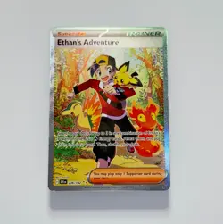 Pokemon Ethan's Adventure 236/182 Special Illustration Rare SIR Destined Rivals - Image 3