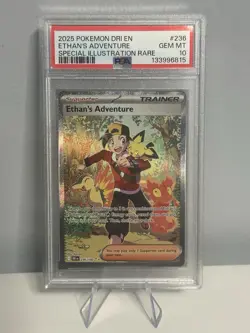 Pokemon TCG Ethan's Adventure Sir 236/182 Destined Rivals PSA 10 Gem Mint - Image 1