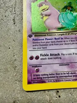 Pokemon Dark Slowbro 12/82 1st Edition Holo Swirl Team Rocket WOTC 2000 - Image 2