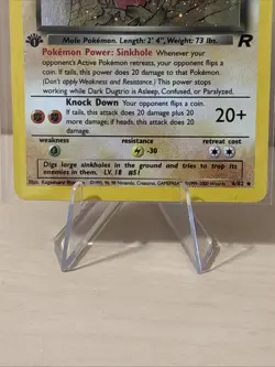 Pokemon Dark Dugtrio Holo Rare 6/82 1st Edition Team Rocket NM - Image 2