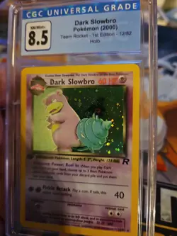 2000 POKEMON TEAM ROCKET 1ST EDITION HOLO #12/82 DARK SLOWBRO CGC 8.5 - Image 3