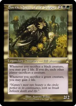 Savra Queen of the Golgari - Retro Frame - Ravnica Remastered - RVR - NM - Image 1