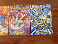 Pokemon Card LOT- Card Tops Pokedex Database - 157, 160, 208, 227 - Gold Holo - Image 3