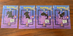 Pokemon Card LOT- Card Tops Pokedex Database - 157, 160, 208, 227 - Gold Holo - Image 4