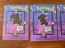 Pokemon Card LOT- Card Tops Pokedex Database - 157, 160, 208, 227 - Gold Holo - Image 5
