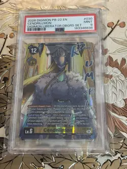 PSA 9 Cendrillmon Alt Art Debugger Liberator EX7-030 Digimon Card Game - Image 1