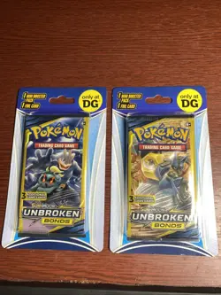 2x Pokemon DG Mini Blisters sealed - SUN & MOON Unbroken Bonds 3 CARDS Per Pack - Image 1
