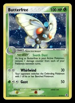 Butterfree 2/112 Rare Holo FireRed & LeafGreen Pokemon Card - Image 2