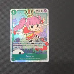 Bandai One Piece Card Game Perona OP12-034 Special Holo Thriller Bark EN 2000 - Image 1
