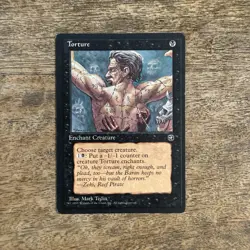 Torture LP Homelands 1995 Magic The Gathering Card TCG MTG - Image 1