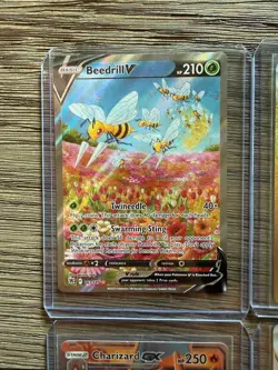 Pokemon TCG 8 Card Lot Charizard GX Dialga V Beedrill V Full Art NM Raw Cards - Image 2