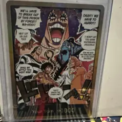 One Piece The Time Of Battle - IMPEL DOWN OP16 GOLD DON!! CARD ENGLISH CCG - Image 2
