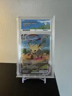 ACE 9 Leafeon VMAX 205/203 Evolving Skies Secret Rare Card Pokemon TCG - Image 1