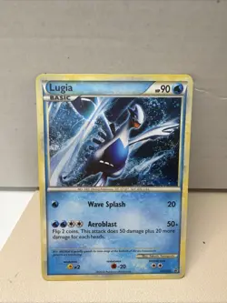 Lugia HGSS02 WOC Black Star Promo Holo Rare Pokemon Card MP 062226 - Image 1