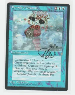 Magic the Gathering ~ Breath of Dreams ~ M/NM ~ Ice Age ~ Signed by Artist #2 - Image 1