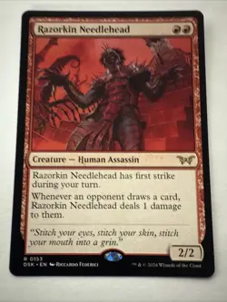 MTG Razorkin Needlehead 0153 Reg Duskmourn: House of Horror NM DSK - Image 1