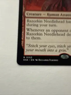MTG Razorkin Needlehead 0153 Reg Duskmourn: House of Horror NM DSK - Image 2