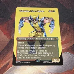 Wolverine, Fierce Fighter X1 Mtg Marvel Super Heroes Nm Borderless - Image 1