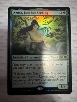 Azusa, Lost but Seeking - Core Set 2021 (M21) - Foil - Mtg M/NM Rare - Image 1