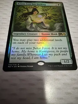 Azusa, Lost but Seeking - Core Set 2021 (M21) - Foil - Mtg M/NM Rare - Image 4