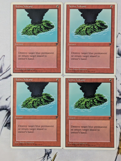 MTG - Active Volcano - Chronicles - NM [X4] PLAYSET - Image 1