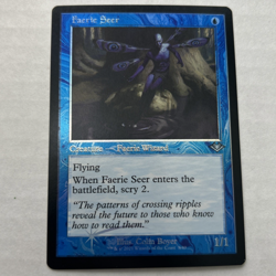 MTG Faerie Seer - Foil - Retro Frame - Modern Horizons - Magic The Gathering - Image 1