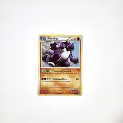 Pokemon TCG Nidoking 6/102 Holo 2010 HGSS Triumphant LP Light Play - Image 2