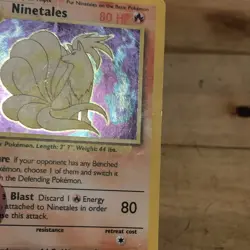 The Pokemon Company Ninetales 012/102 Base Set Holo Rare English 80HP - Image 5