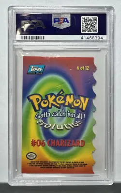 1999 Topps Pokemon Charizard The Movie Die-Cut #6 PSA 9 MINT - Image 2