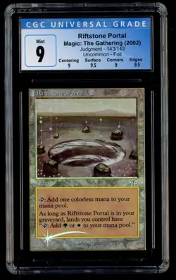 ***CGC 9 Quad++ FOIL Rifstone Portal*** MTG Judgment Magic Kid Icarus - Image 1