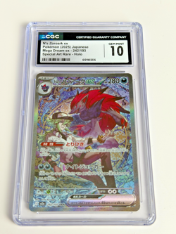 POKEMON N’s ZOROARK EX SAR JAPANESE MEGA DREAM 242/193 CGC 10 - Image 1