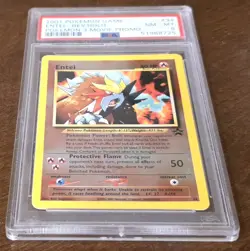 PSA 8 Entei Rev Holo 2001 Pokemon Game #34 Pokemon 3 Movie Promo NM-MT - Image 3