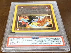 PSA 8 Entei Rev Holo 2001 Pokemon Game #34 Pokemon 3 Movie Promo NM-MT - Image 4