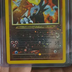 Pokemon Entei #34 Black Star TCG Reverse Holo Card WOTC Movie Promo (3xs Swirls) - Image 3