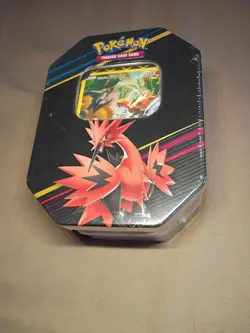 Pokemon TCG Crown Zenith Tin Galarian Zapdos New & Factory Sealed - Image 1