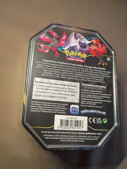 Pokemon TCG Crown Zenith Tin Galarian Zapdos New & Factory Sealed - Image 4