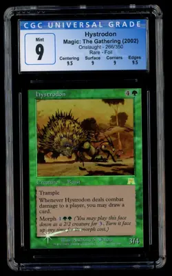 ***CGC 9 Quad++ FOIL Hystrodon*** MTG Onslaught Magic Kid Icarus - Image 1
