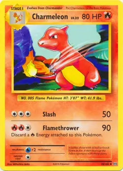 Heavily Played, English Pokemon Regular Charmeleon - 10/108 - Uncommon XY - Evol - Image 1
