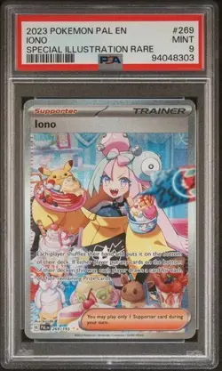 Iono #269/193 | Pokemon Paldea Evolved Special Illustration Rare | PSA 9 - Image 1